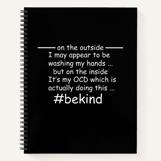 OCD - 強迫性障害啓発 ノートブック (正面)