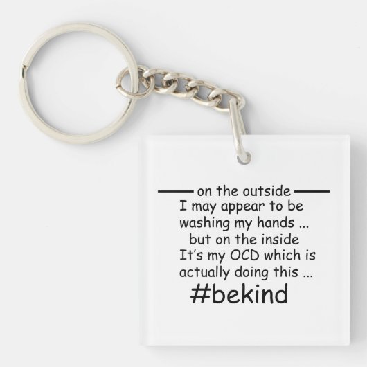 OCD – 強迫性障害認識度 キーホルダー (正面)
