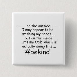 OCD – 強迫性障害認識度 缶バッジ