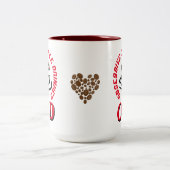 OCD/強迫的なコーヒードリンカー ツートーンマグカップ (中央)