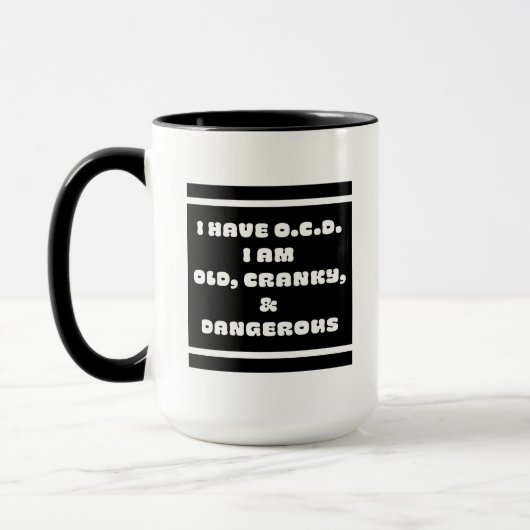 OCD=旧、クランキー、危険(&D) マグカップ (左)