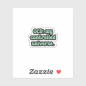 OCD:私の制御宇宙グリーンOCD シール (シート)