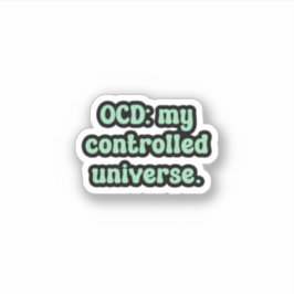 OCD：私の制御宇宙グリーンOCD シール