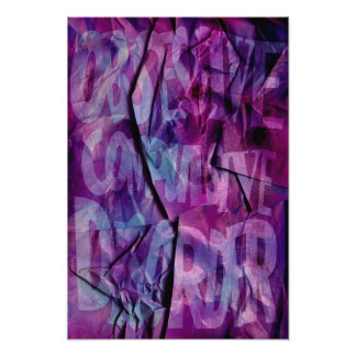 OCD Awareness, Colour Theory Poster (Textured) フォトプリント