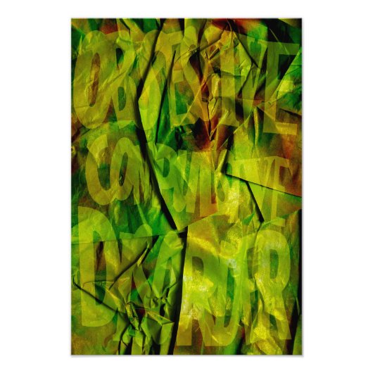 OCD Awareness, Colour Theory Poster (Textured) フォトプリント (正面)