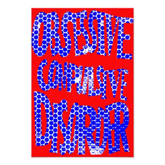 OCD Awareness Poster (Textured) フォトプリント (正面)