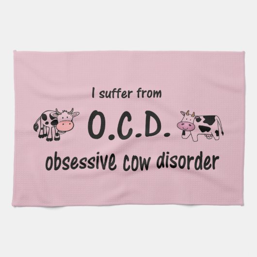 OCD Cow Kitchen Towel キッチンタオル (横)
