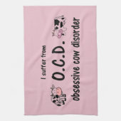 OCD Cow Kitchen Towel キッチンタオル (縦)