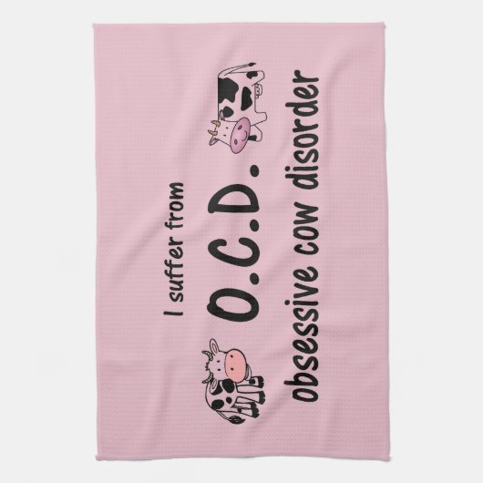 OCD Cow Kitchen Towel キッチンタオル (縦)