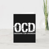 Ocd Obsessive Car Disorder Funny Lover Garage Guy  カード (正面)