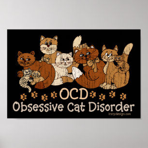 OCD Obsessive Cat Disorder ポスター