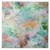 Ocean Abstract Watercolor Grunge Pattern  タイル (正面)