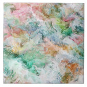 Ocean Abstract Watercolor Grunge Pattern  タイル (正面)