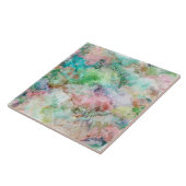 Ocean Abstract Watercolor Grunge Pattern  タイル (側面)