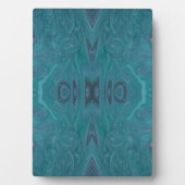 Ocean Acrylic Pour Painting Plaque フォトプラーク (正面)