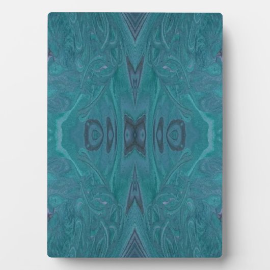 Ocean Acrylic Pour Painting Plaque フォトプラーク (正面)