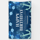 Ocean Adventure Birthday Anchor Banner 横断幕 (縦)