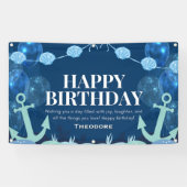 Ocean Adventure Birthday Anchor Banner 横断幕 (横)