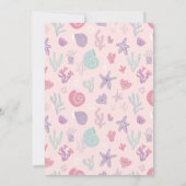 Ocean Animal Birthday Invitations. Joint Birthday  招待状 (裏面)