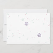 Ocean Animals Birthday Photo Thank You Card (裏面)