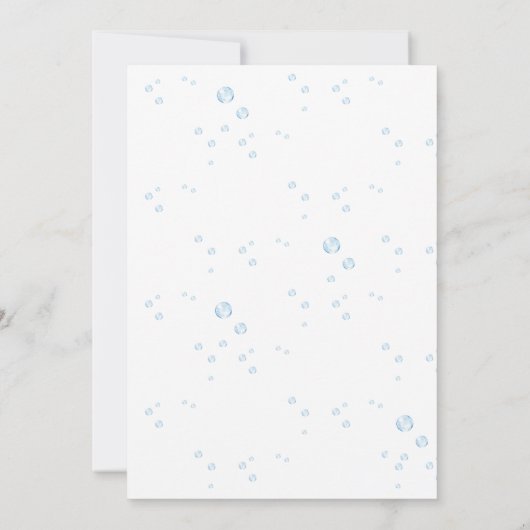 Ocean Animals Birthday Thank You Card (裏面)