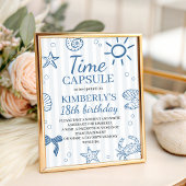 Ocean Animals Time Capsule Table Sign 台座サイン