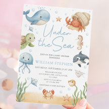 Ocean Animals Under The Sea Baby Shower