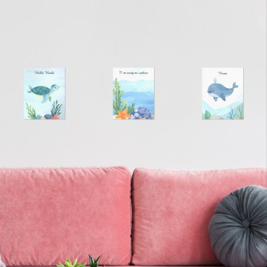 Ocean Baby Nursery Room Decor (リビング)