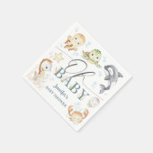 Ocean Baby Shower Gender Neutral Under The Sea スタンダードカクテルナプキン (角)
