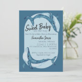 Ocean Baby Shower Invitation 招待状 (スタンド正面)
