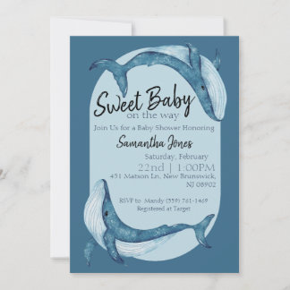 Ocean Baby Shower Invitation 招待状