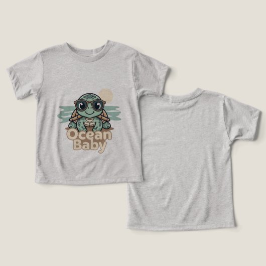 Ocean Baby Summer Bodysuit (デザイン正面&裏面)