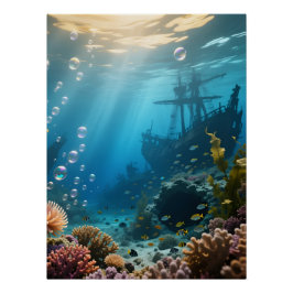 Ocean Background Poster ポスター