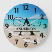 Ocean Beach A Monogram ラージ壁時計 (正面)