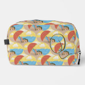 Ocean Beach Chair Art Custom Initial Toiletry Bag ドップキット (正面)