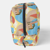 Ocean Beach Chair Art Custom Initial Toiletry Bag ドップキット (右)