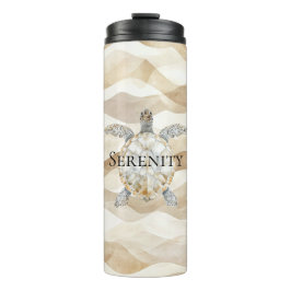 Ocean Beach Coast Sea Turtle Sand タンブラー