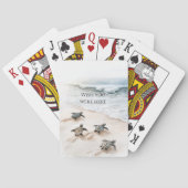 Ocean Beach Coast Sea Turtles トランプ (裏面)