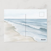 Ocean Beach Coast Sea Turtles ポストカード (裏面)