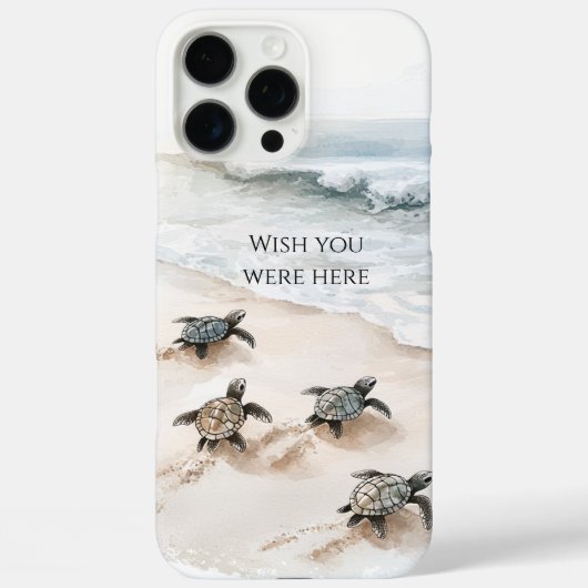 Ocean Beach Coast Sea Turtles Case-Mate iPhoneケース (裏面)