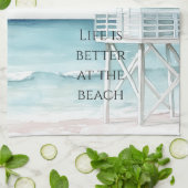 Ocean Beach Coastal   キッチンタオル (折り畳み)