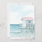 Ocean Beach Coastal Bridal Shower 招待状 (裏面)