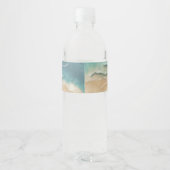 Ocean Beach Cute Signature Summer Party ペットボトルラベル (裏面)