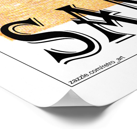 Ocean Beach San Francisco, California Retro Beach ポスター (角)