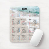 Ocean Beach Sand 2026 Calendar  マウスパッド (マウス)