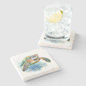 Ocean Beach Sea Turtles ストーンコースター (横)