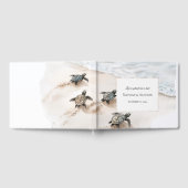 Ocean Beach Sea Turtles Wedding ゲストブック (全面)