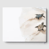 Ocean Beach Sea Turtles Wedding ゲストブック (裏面)