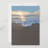 Ocean Beach Seaside Summer Wedding 招待状 (裏面)
