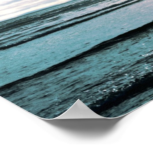 Ocean Beach Sunset ポスター (角)